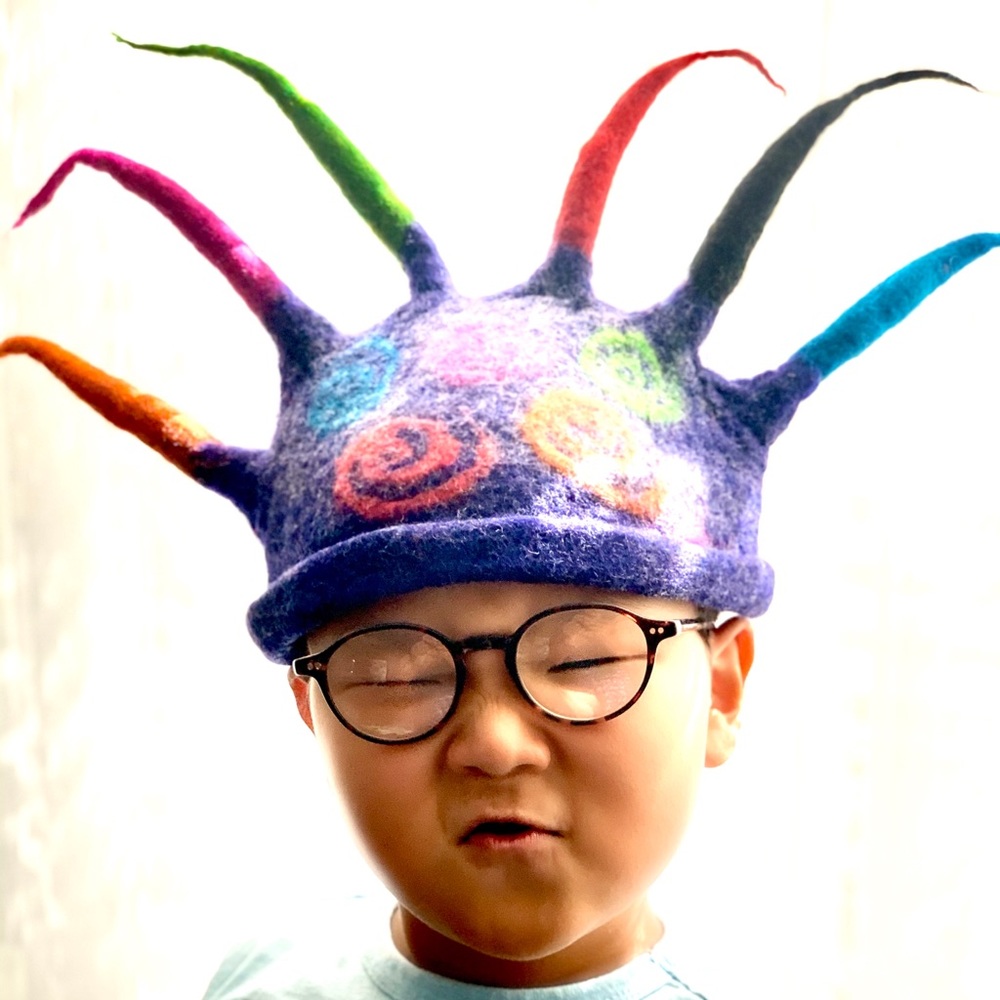 - Handmade worsted wool hat
